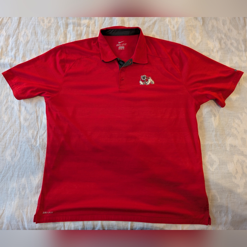 Nike Fresno State Bulldogs Men's Red Polo Shirt